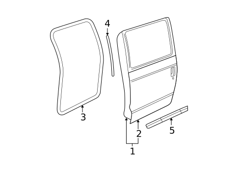 Door & Components for 2013 Chevrolet Avalanche #1