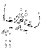 68626851AA - Air Conditioners and Heaters: Dash Seal for Mopar Image