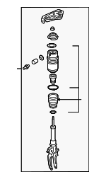 7L6616040D - : Suspension Shock Absorber for Volkswagen: Touareg Image