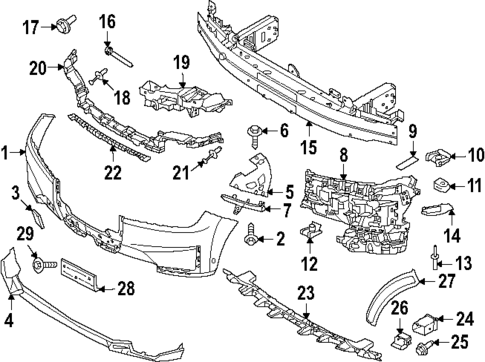Bumper & Components - Front for 2023 BMW iX #0