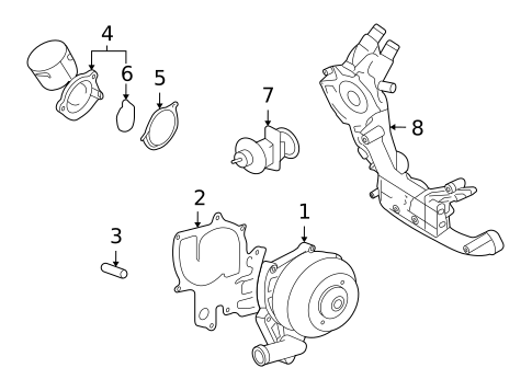 Water Pump for 2007 Porsche 911 #0