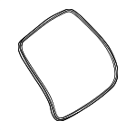 2547402500 - Body: Body Weather-strip for Mercedes-Benz Image