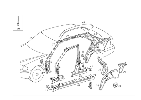 Side Panels for 2000 Mercedes-Benz C43 AMG #0
