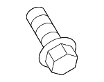 90109A0066 - Suspension: Shock Mount Bolt for Toyota Image