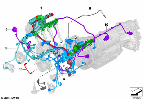 Engine Wiring Harness for 2019 BMW X7 50iX #0