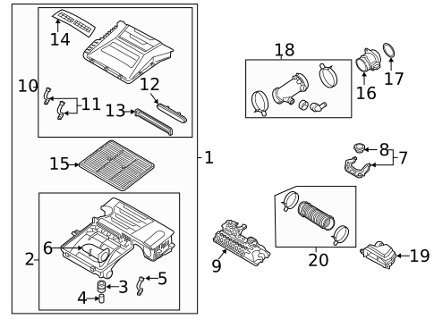 Air Intake for 2021 Hyundai Ioniq #0