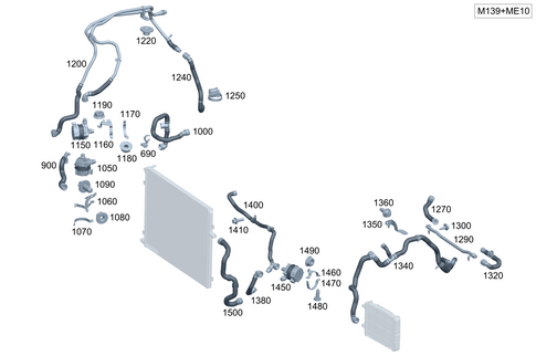 Low-Temperature Cooling Circuit for 2024 Mercedes-Benz C 63 AMG&reg; S E Performance #0