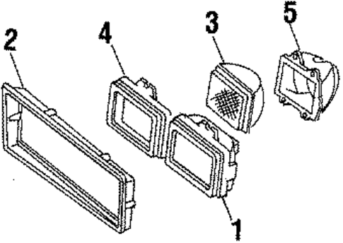 Headlamp Components for 1987 Chevrolet Monte Carlo #0
