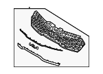 86350P2500 - Body: Upper Grille for Kia Image