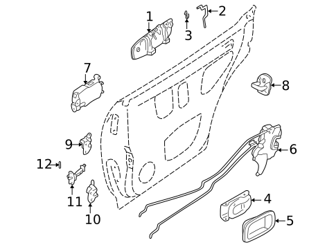 Front Door for 1994 Subaru Impreza #3