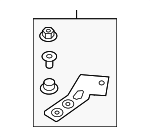 4M0820769H - HVAC: Rear Pipe Bracket for Audi: Q7, Q8, RS Q8, SQ7, SQ8 Image
