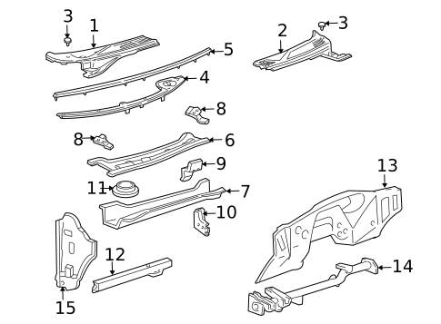 Cowl for 2001 Ford F-150 #0
