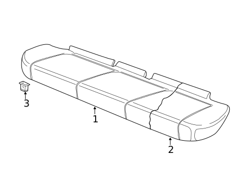 Rear Seat Components for 2012 Volkswagen Passat #1