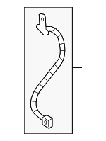 68164512AD - Brakes: Brake Hose for Chrysler: 300 | Dodge: Challenger, Charger, Magnum Image
