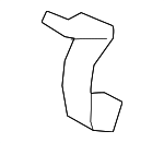 17217P2J300 - Engine: Air Cleaner Assembly Clamp for Honda: Accord, Civic, Civic del Sol, Clarity, CR-V, CR-Z, Crosstour, Element, Fit, HR-V, Insight, Odyssey, S2000 Image