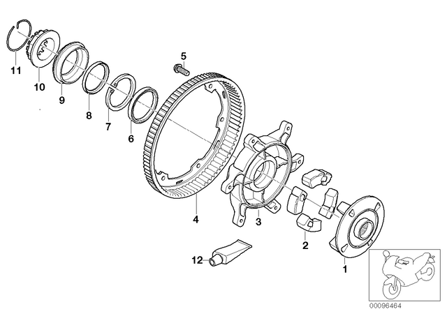 33177666400 - : Lock Ring                 for BMW-Motorrad Image
