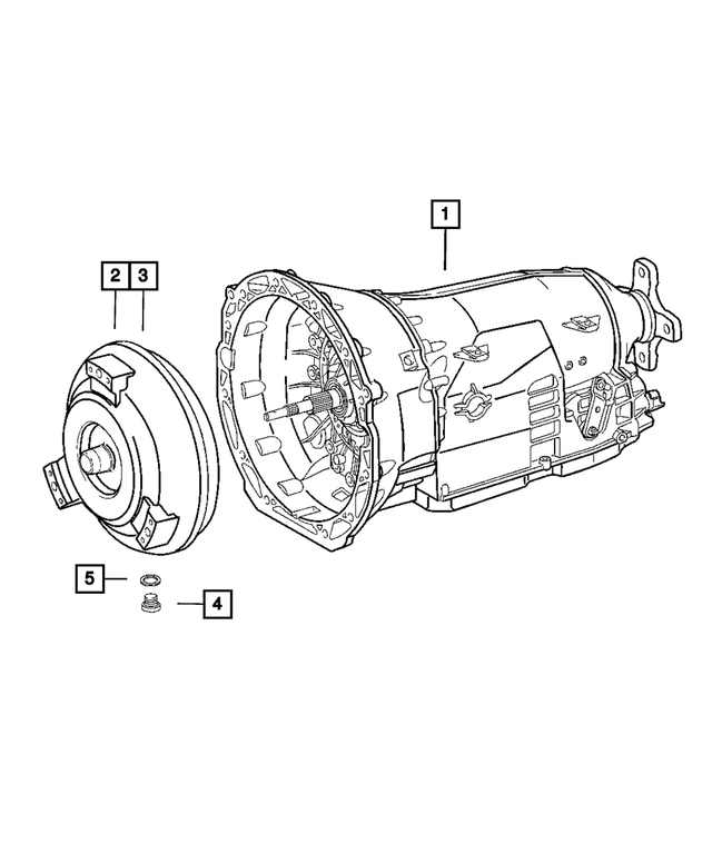 5096919AA - Automatic Transmission 5 Speed [DGU/DGJ]: Automatic Transmission for Mopar Image