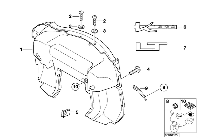 52537675789 - : End Section, Primed for BMW-Motorrad Image
