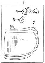 8161060200 - : Park/Marker Lamp for Lexus Image