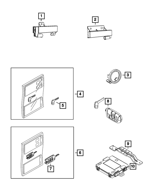 68333414AA - : Lock Kit for Mopar Image