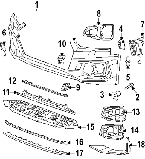 Bumper & Components - Front for 2019 Audi RS5 #0