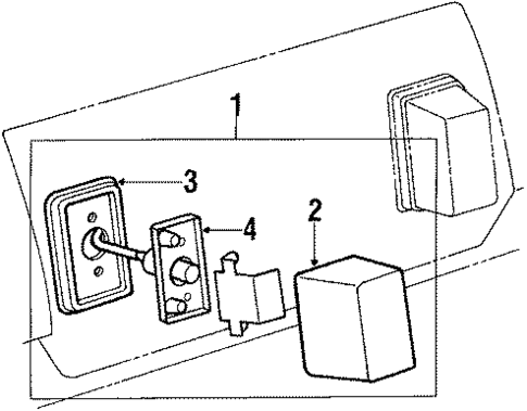 License Lamps for 1989 Toyota Camry #1