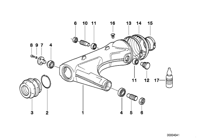 33171454552 - Rear Axle, Rear-Wheel Drive, Suspension: Rubber Boot -  for BMW-Motorrad Image