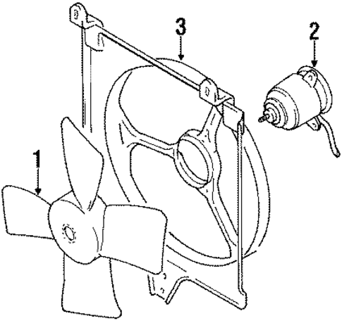 Cooling Fan for 1991 Suzuki Swift #0