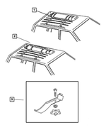 82204699 - Mopar Accessories - Component Parts: Wind/surf Boards Carrier Kit for Mopar Image