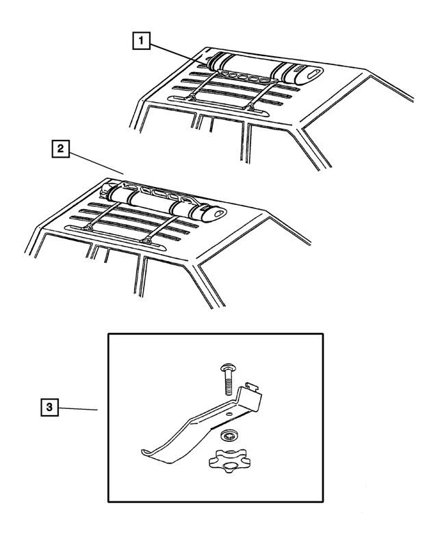 5016389AA - Mopar Accessories - Component Parts: Accessory Hardware Kit for Mopar Image