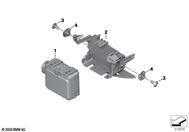 61359444746 - Lights: Holder -  for BMW-Motorrad Image