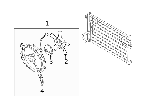 Condenser Fan for 2002 Mitsubishi Montero #0