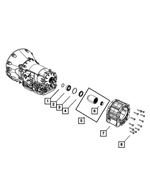 68078839AA - NAG1; W5A580; 5-Speed; Automatic Transmission: Flange Package for Dodge: Durango | Jeep: Grand Cherokee Image
