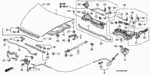 74130SDAA01 - Body/Air Conditioning: WIRE ASSY., HOOD for Honda Image