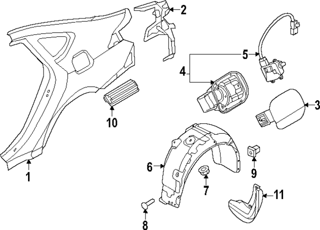 71570T1500 - : Tail Lamp Pocket for Hyundai Image