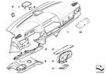 51457018227 - Vehicle Trim: Instruments Combination Covering for BMW Image