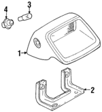 F7CZ13A613AAA - Electrical: High Mount Lamp for Ford: Escort | Mercury: Tracer Image