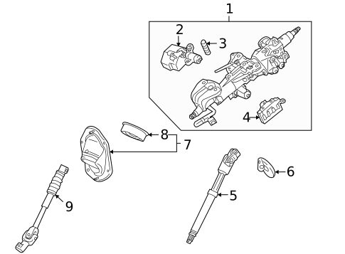 Steering Column Assembly for 2022 Lexus GX460 #0