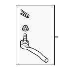 E8C207S02PNW - Steering: Value Advantageâ„¢ SOCKET ASSY-TIE ROD OUTER for Nissan: Armada, Pathfinder Armada, TITAN Image
