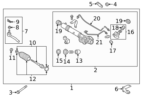 Steering Gear & Linkage for 2019 Nissan Armada #0
