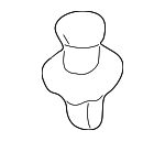 MB345544 - Body: Grille Assembly Clip for Mitsubishi Image