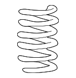 2C5Z5560BA - Suspension: Coil Spring for Lincoln: Aviator Image