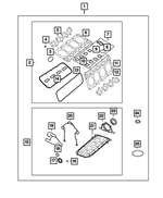 68294132AB - 5.7L HEMI Gas; Engine: Long Block Engine Gasket Kit for Mopar Image