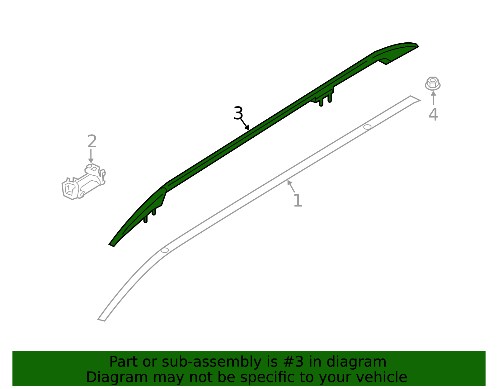 Genuine BMW 51-13-8-090-457 | Roof Rail | FREE Shipping on