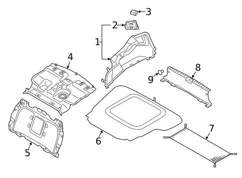 Interior Trim - Rear Body for 2018 Kia Cadenza #2
