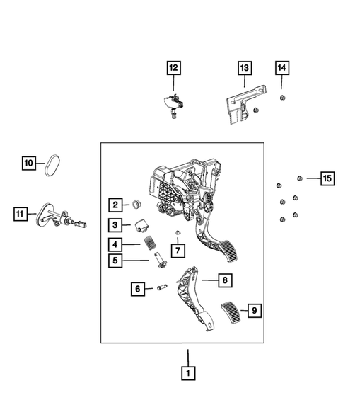 Clutch Pedals for 2019 Jeep Renegade #0