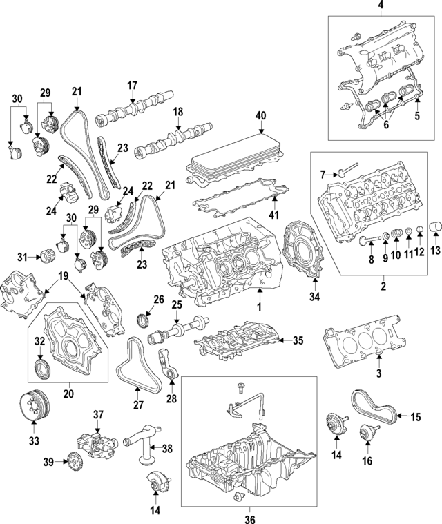 LR041867 - Engine: Engine Balance Shaft Chain for Land-Rover Image