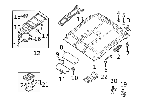 Interior Trim - Cab for 2010 Nissan TITAN #1