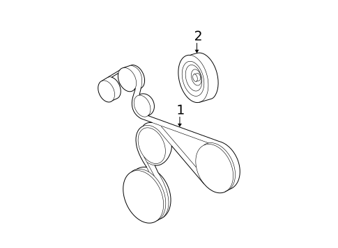 Belts & Pulleys for 2005 Jeep Grand Cherokee #0