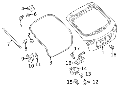Gate & Hardware for 2013 Mitsubishi Lancer #0